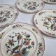 Ensemble de six assiettes Villeroy et Boch, décor Phénix, 26 cm