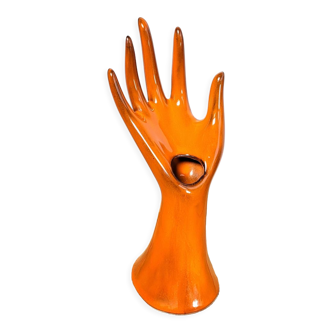 Hand ring soliflore vintage orange