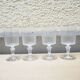 Lot de 9 anciens verres à pied de style Baccarat