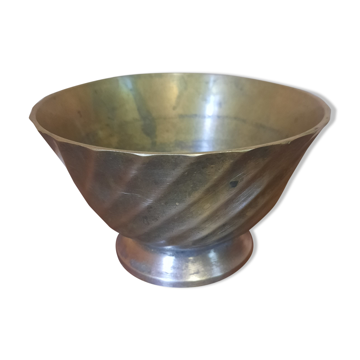 Brass pot cover