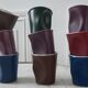 Set of 9 crumpled espresso cups Revol