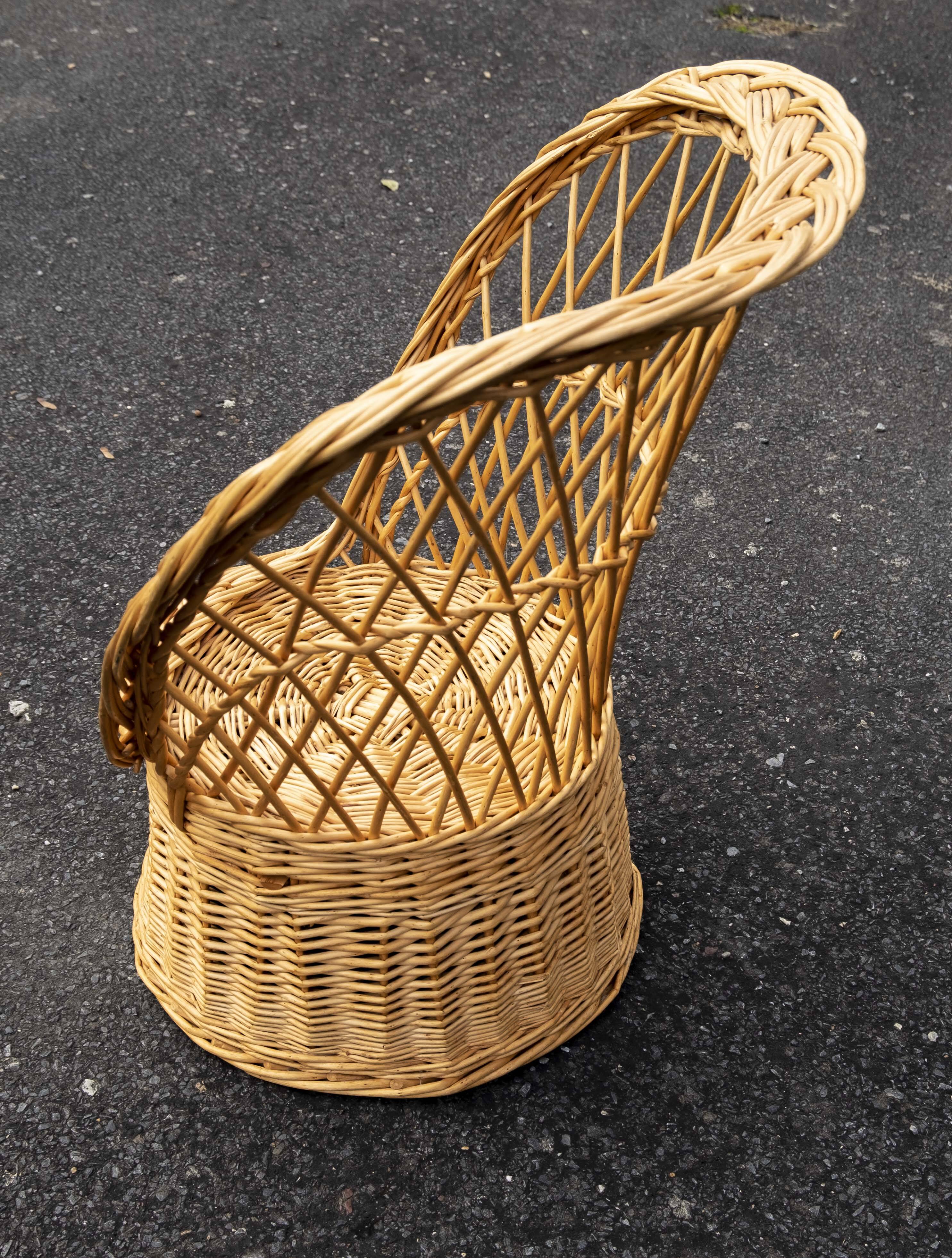 children's rattan armchair
