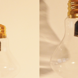 Suspension chandelier in the shape of giant bulb 1970 vintage 70's bulb-shaped lamp n4