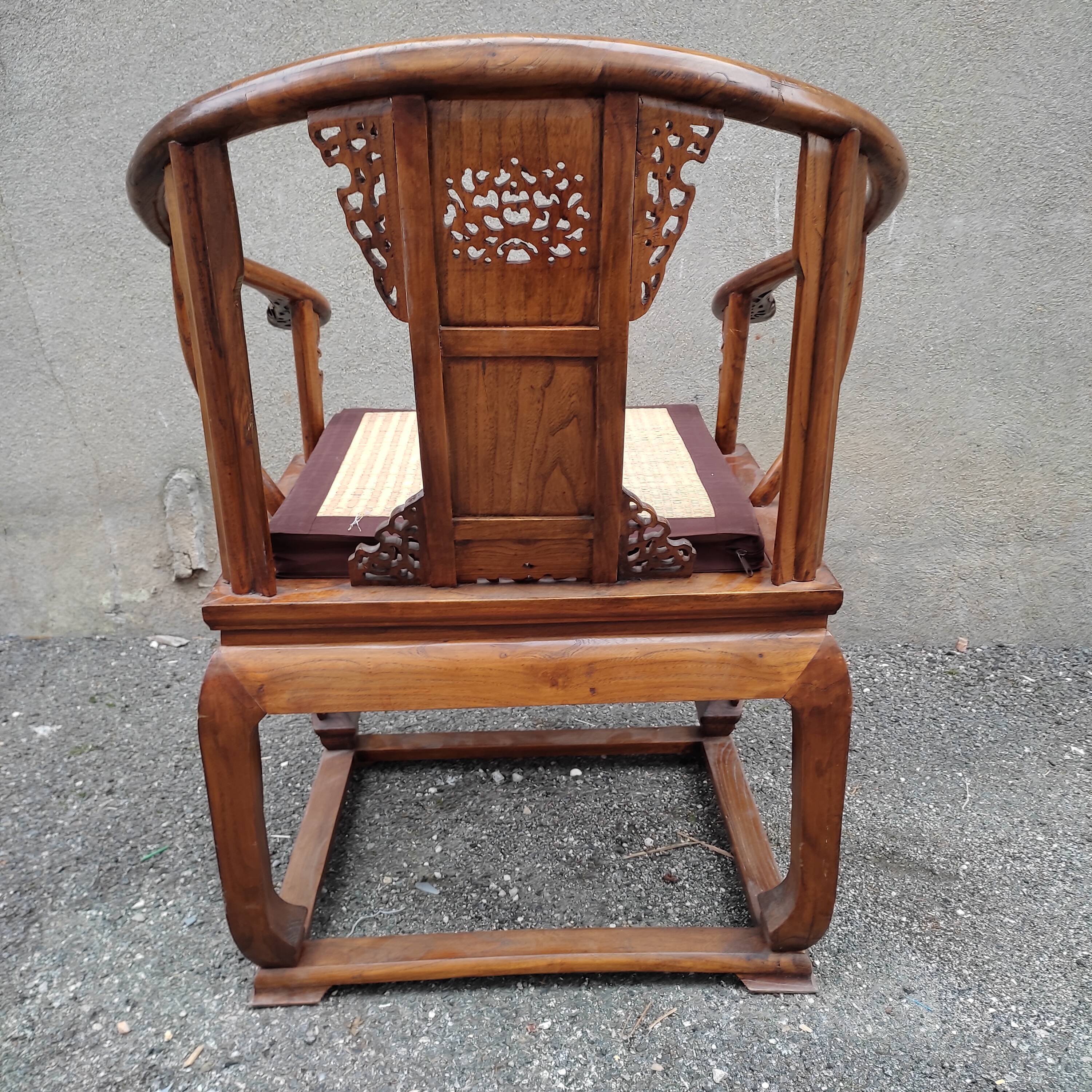 Chinese horseshoe armchair