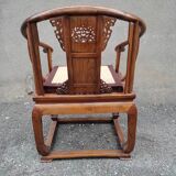 Fauteuil chinois fer à cheval
