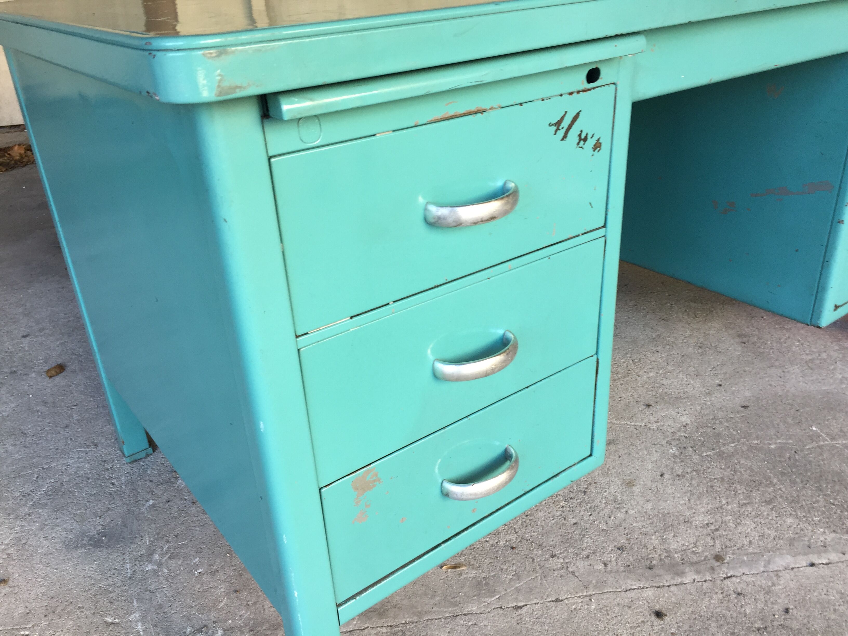 Desk of industrial workshop