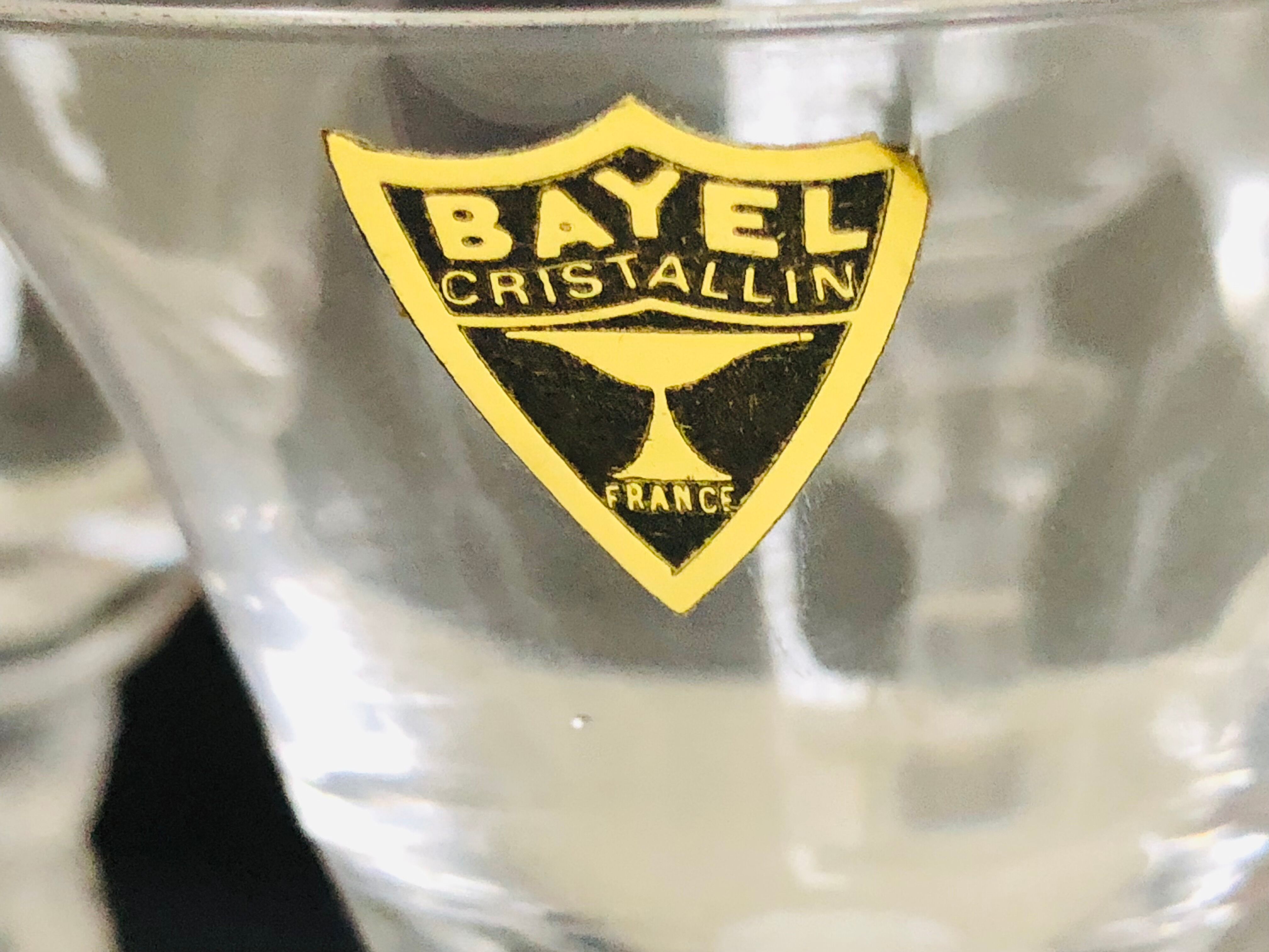 6 crystal cocktail glasses