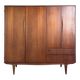 Vintage Scandinavian wardrobe in teak