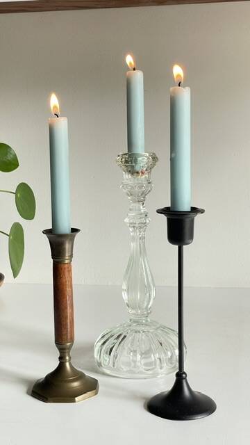 Chic Vintage Bougeoirs Trio