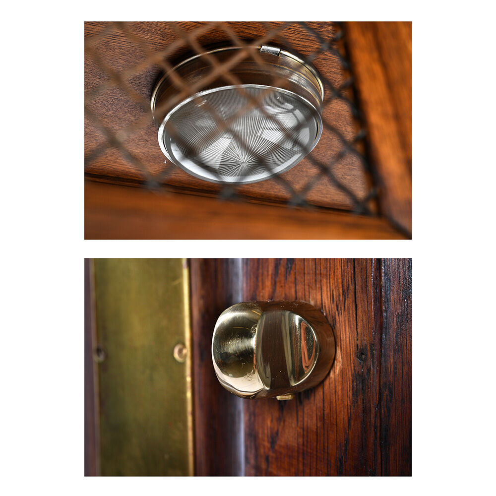 Early 20th century wooden elevator cabin
