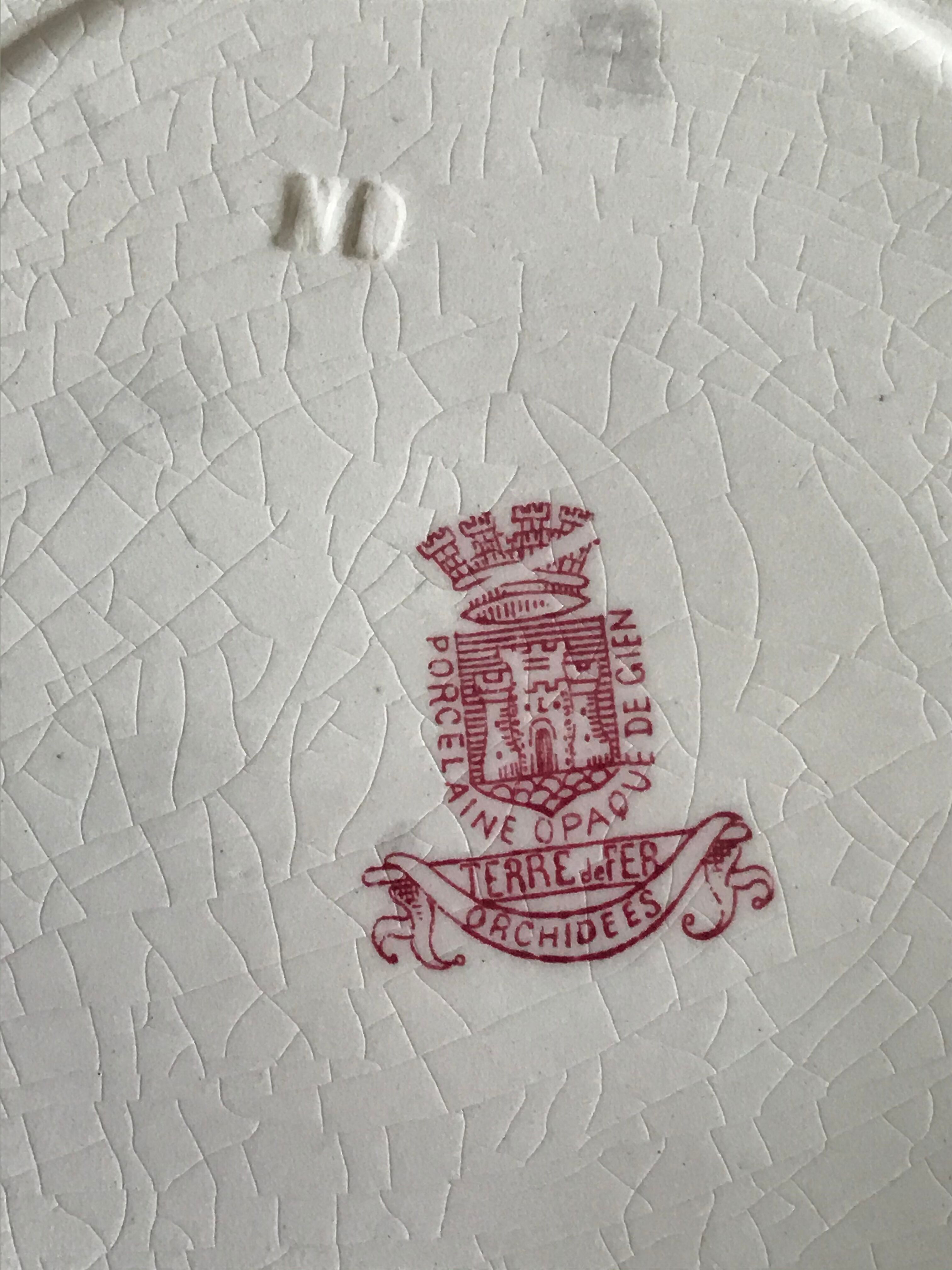 Lot of 6 plates Gien Iron Earth