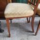 Serie de 4 chaises directoire en marqueterie et merisier