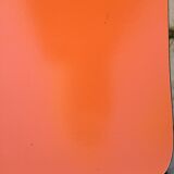 Set of 6 vintage orange formica chairs, 70s