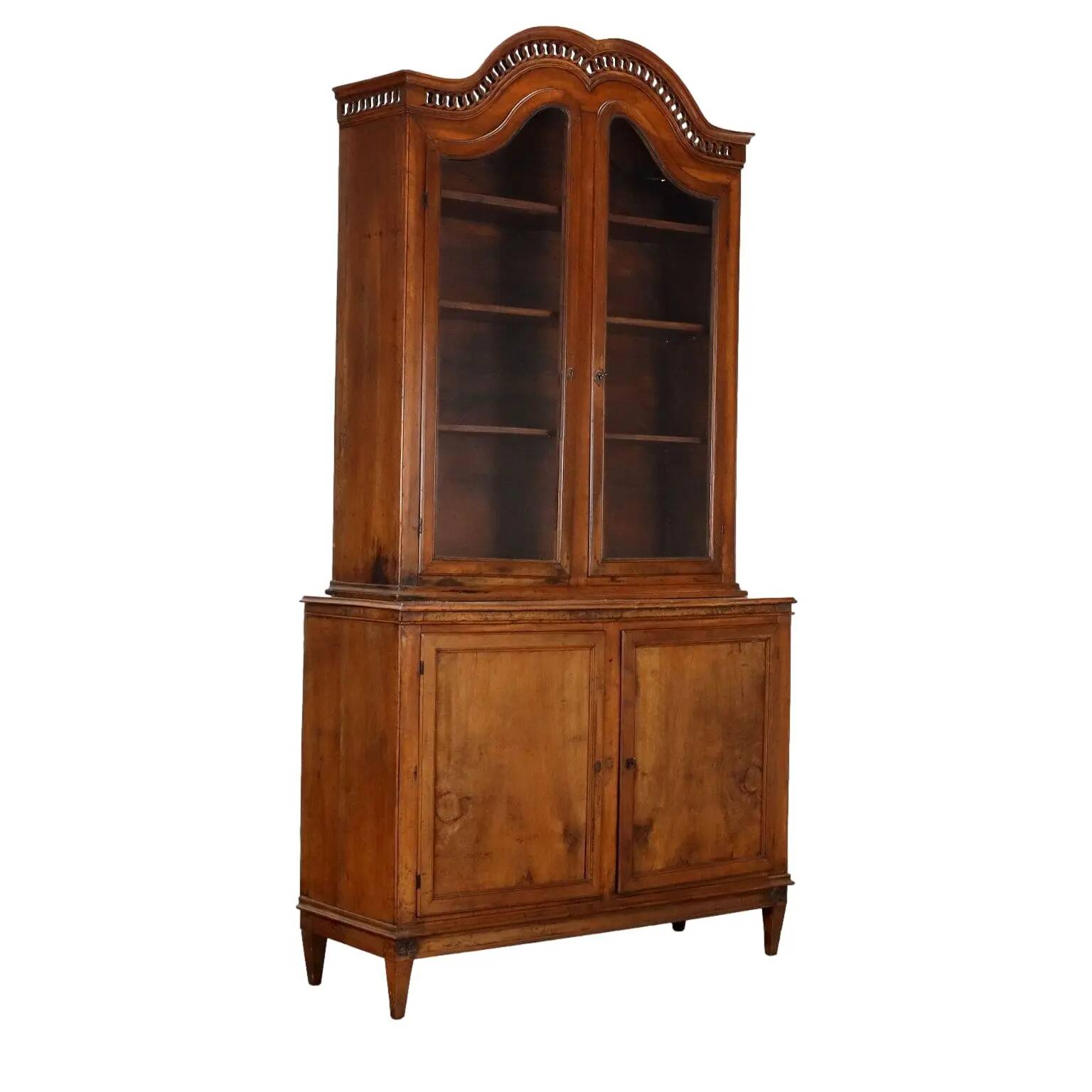 Antique walnut buffet in neoclassical style, 19th century