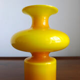 Yellow "Carnaby" Range Glass Vase by Per Lütken for Holmegaard, 1960s