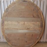 Louis XVI 19th oval mirror with restored gold leaf 77x90cm