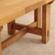 Table en orme massif, Maison Regain, France, 1980