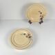 Set of 5 flat plates Sarreguemines floral pattern, 1920-40