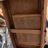 Old farmhouse coffee table in solid wood, 1 drawer