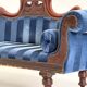Antique Victorian chaise longue / méridienne