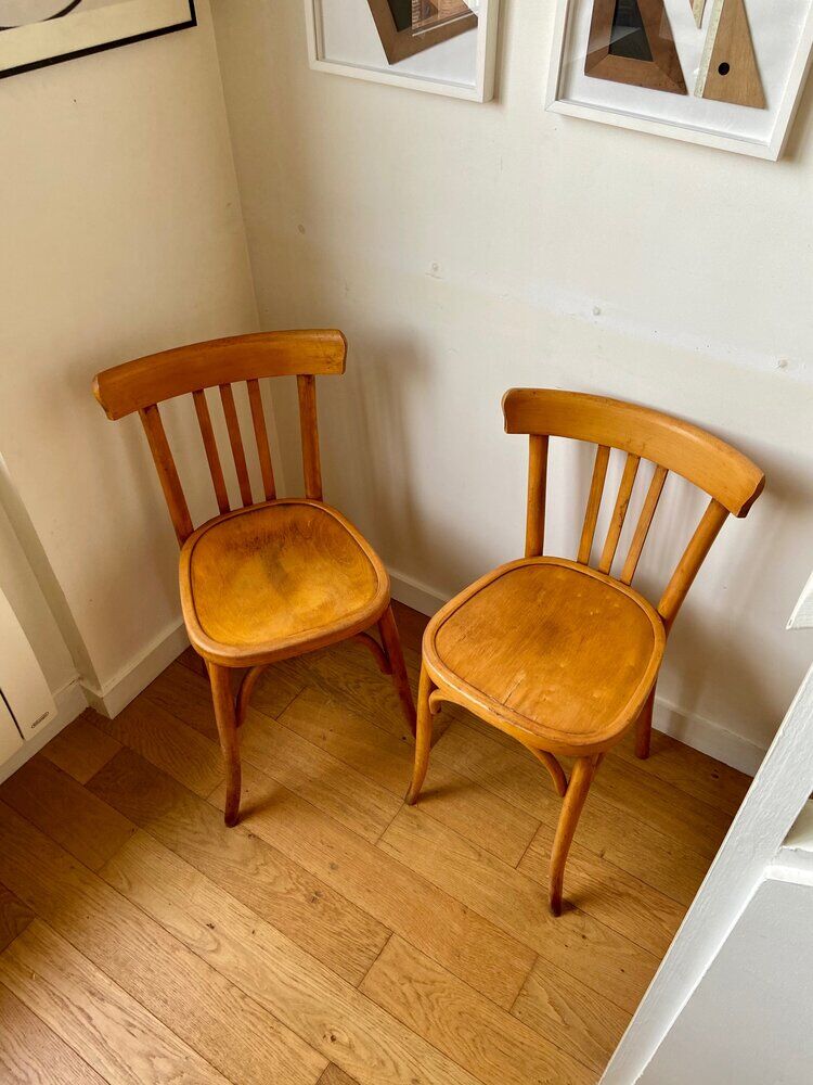 Pair of bistro chairs