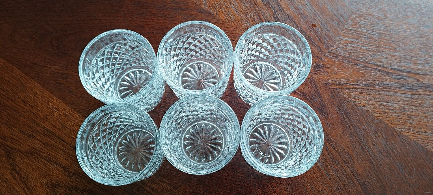 Set of 6 whisky glasses