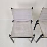 Set of 4 "Mastro" Dining Chairs by Afra & Tobia Scarpa for Molteni, Italy 1980's