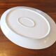 Large thick dish in white porcelain from Paris 19th