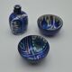 Bottle in earthenware from Marianne Johnson's Tenera series for Aluminia