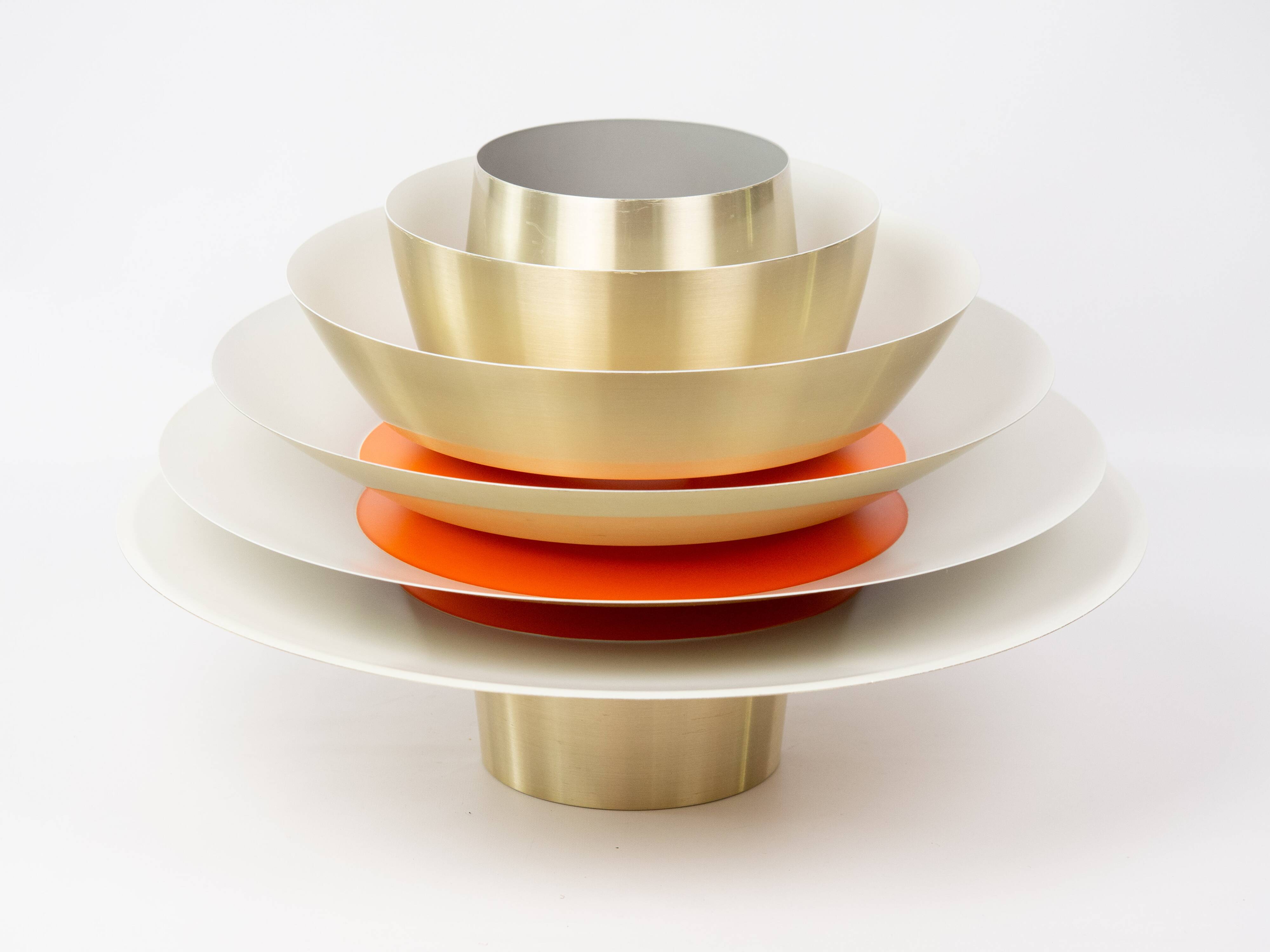 Danish vintage Verona lamp by Svend Middelboe, Lyfa, 1960s