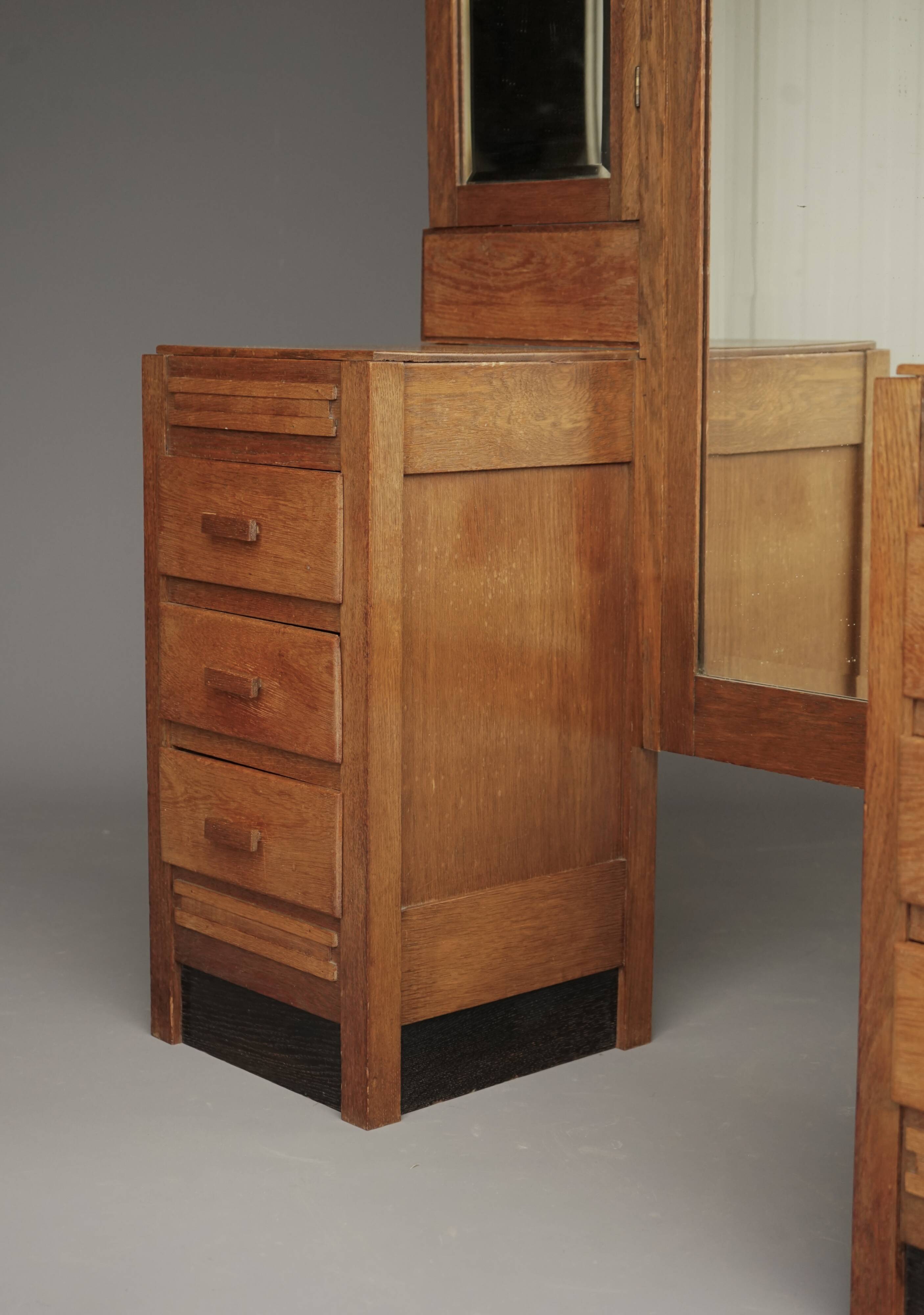 Art Deco /Hague School oak Dressing Table. 1930s