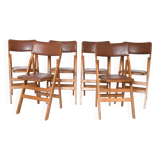 Set of 6 vintage folding chairs