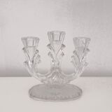 Candlestick candlestick 3 branches in transparent glass