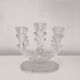 Candlestick candlestick 3 branches in transparent glass