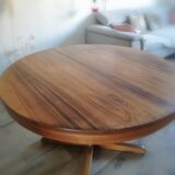 Extendable rosewood butterfly round table