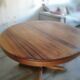 Table ronde extensible papillon en palissandre
