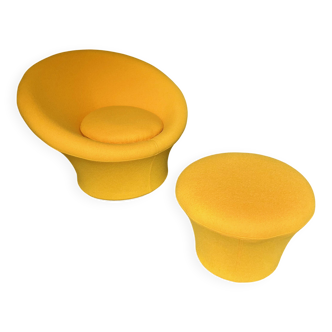 Chauffeuse Mushroom et son ottoman de Pierre Paulin, Edition Artifort, 1960