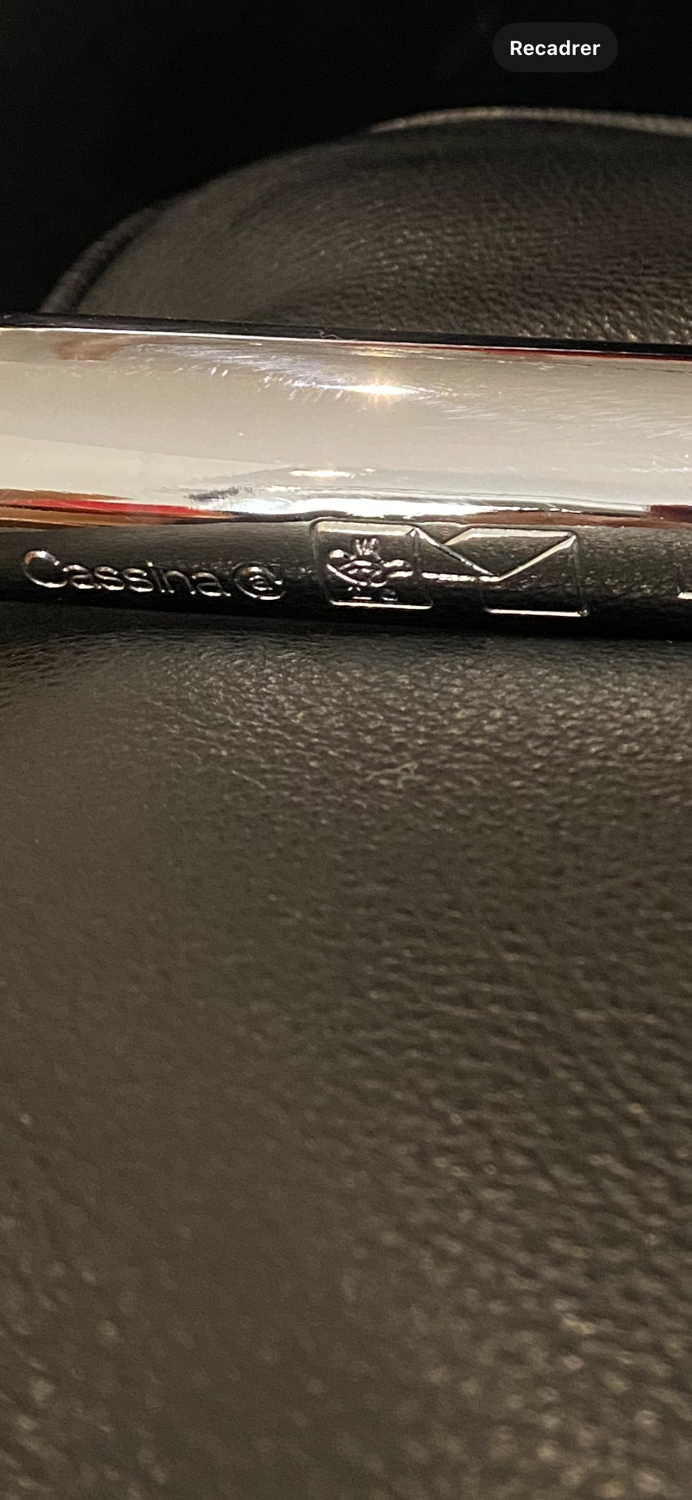 LC-7 Swivel Armchair by Le Corbusier, Cassina edition, 1980s