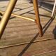 Paire de chaises Lafuma Chantazur dorée