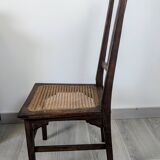 Stella nurse's chair in dark wood and cane