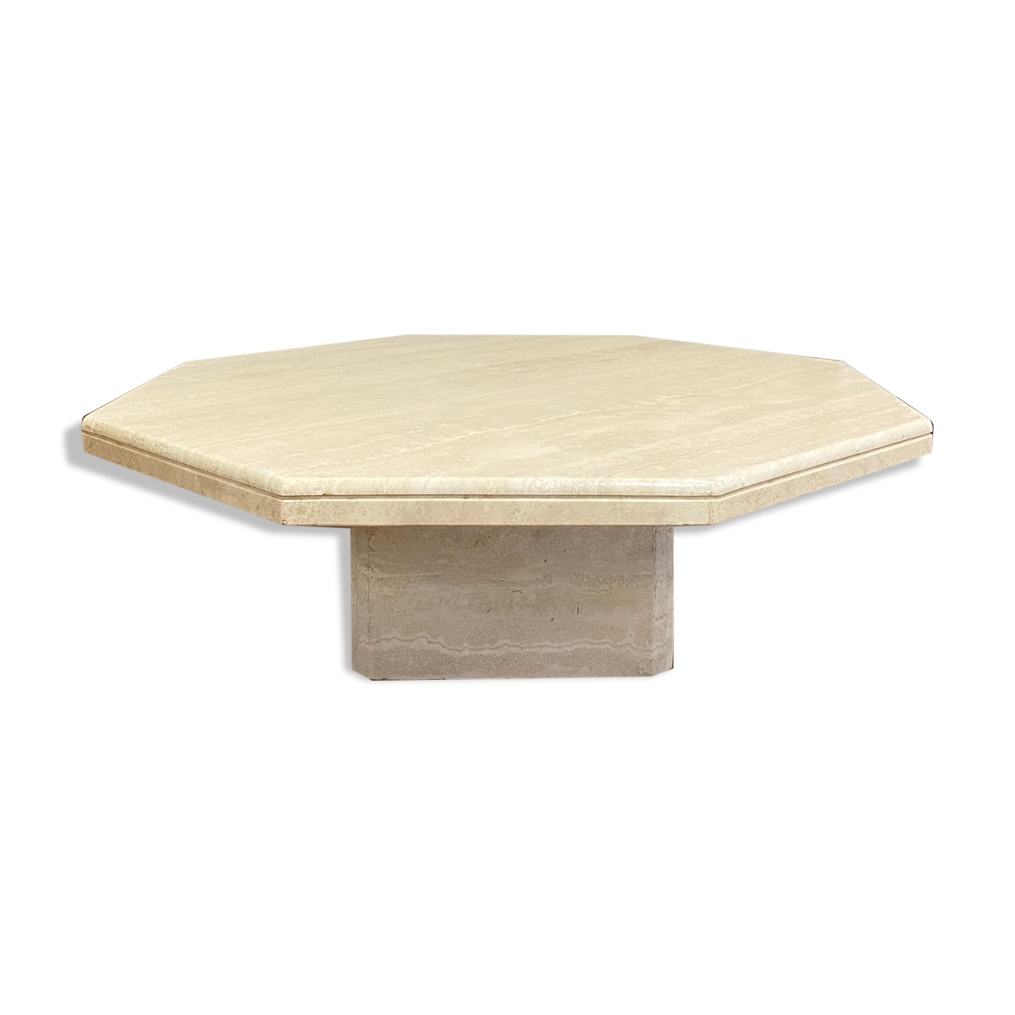 Travertine coffee table 70s