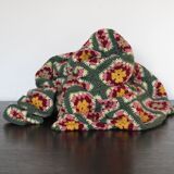 Couverture en crochet 70's - fait main-