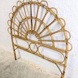 Vintage rattan headboard