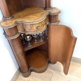 Corner cabinet in Burl Walnut