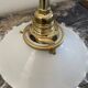 Vintage wall lamp in white opaline electrified to nine