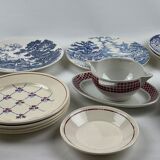 Service depareille glassware and earthenware -4 cutlery - 20 pieces