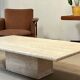 1970s travertine coffee table