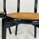 Set of four vintage chairs Viennese cane 80s Memphis by Antonio Sibau