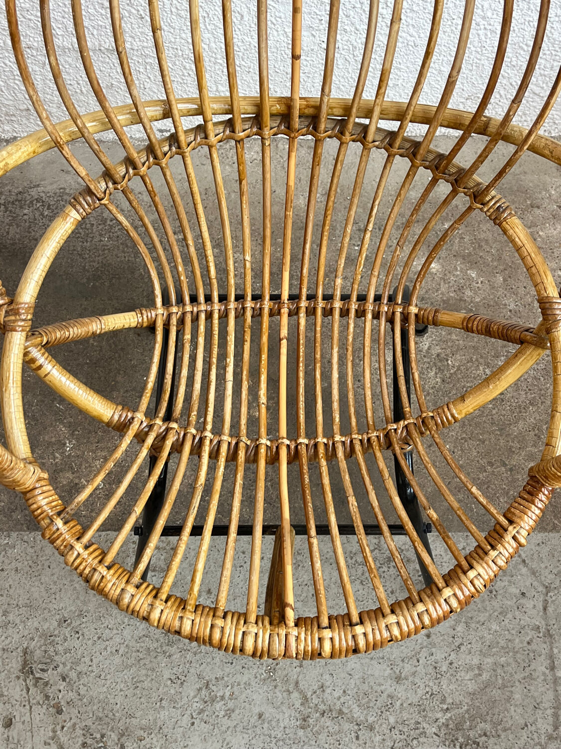 Rattan armchair