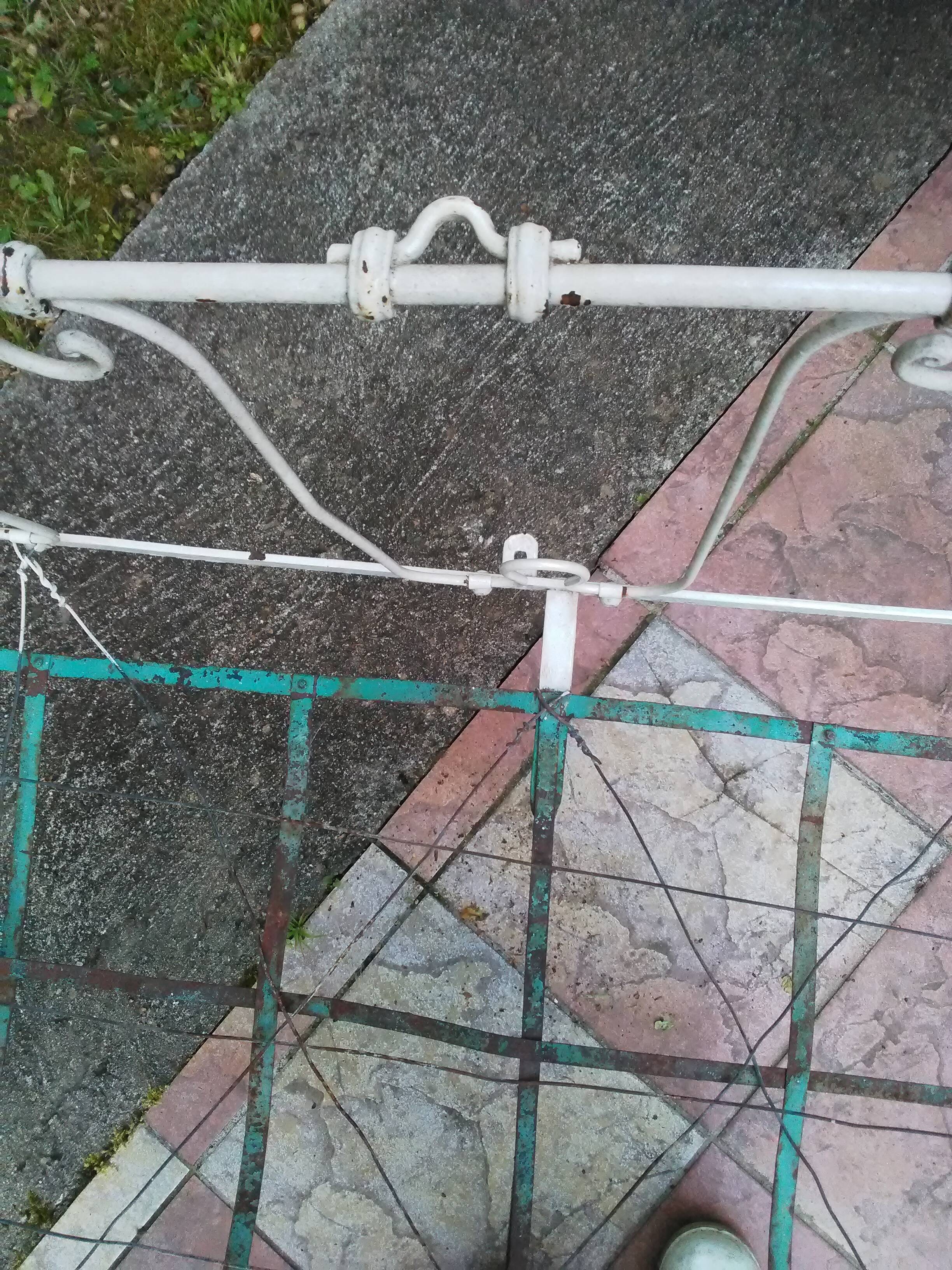 Old child bed wrought iron